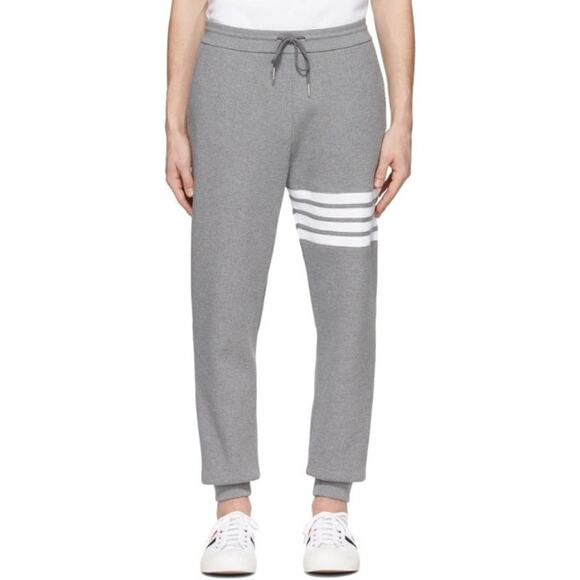 Thom Browne Classic Loopback 4-Bar Sweatpants Atheisure Grey Size 1 (Small) - Picture 1 of 9